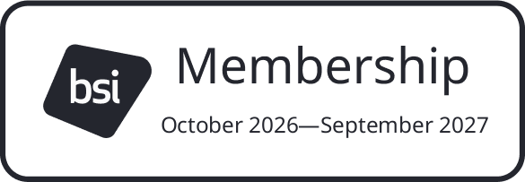 BSI Membership, October 2026 to September 2027